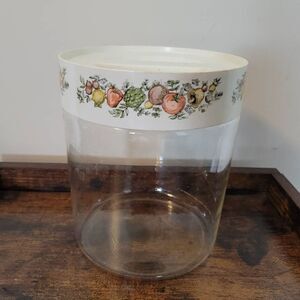 Vintage Pyrex Spice of Life Canister See N Store Large 7 1/2"